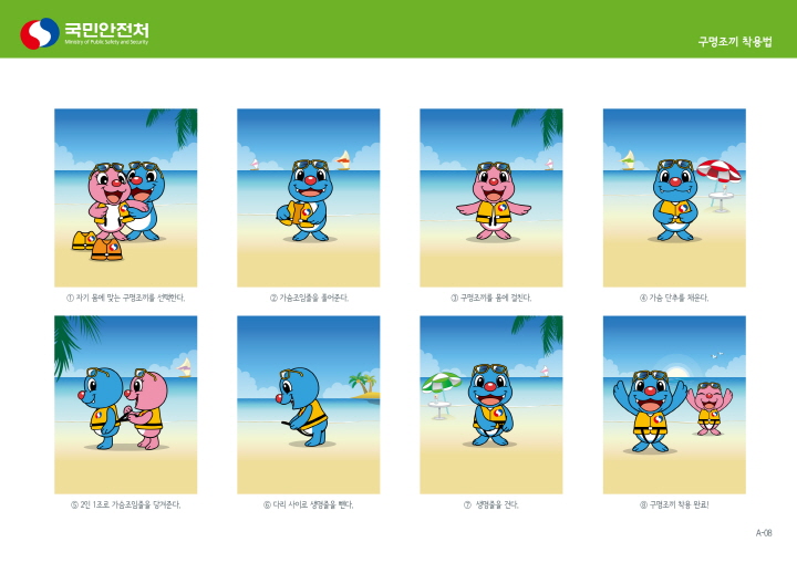 구명조끼착용법