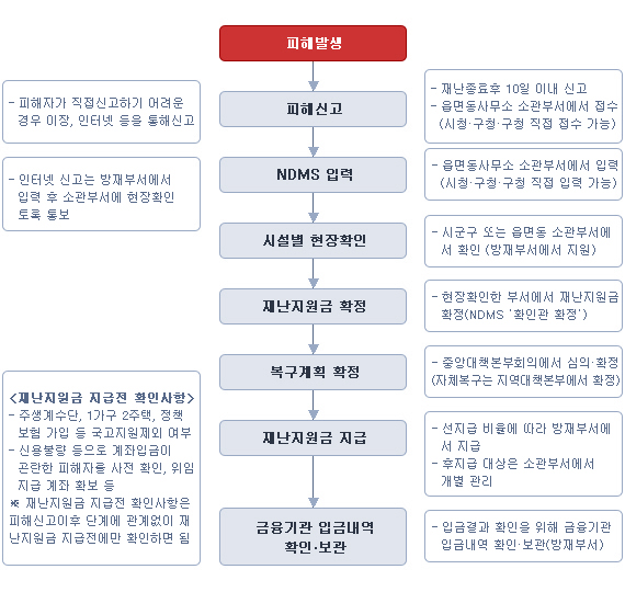 재난지원금 지급 체계도